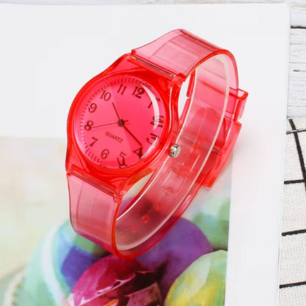 Jelly Horloge voor Dames - Kwarts Uurwerk Silicoon Bandje - Wit