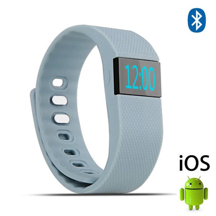 Originele TW64 Smartband Fitness Sport Activity Tracker Smartwatch Smartphone Horloge OLED iOS Android iPhone Samsung Huawei Grijs