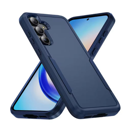Samsung Galaxy S24 Plus Armor Hoesje - Militaire Kwaliteit PC + TPU Cover - Marineblauw