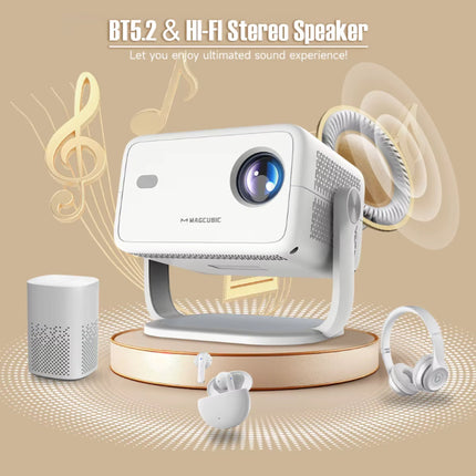 L018 Mini Projector - 650 ANSI Lumen - Screen Mirroring Beamer Home Media Speler - Wit