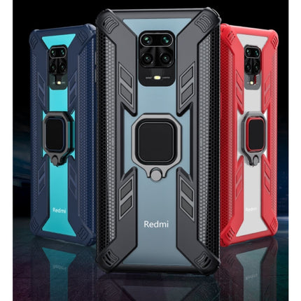 Xiaomi Mi 9T Hoesje  - Magnetisch Shockproof Case Cover Cas TPU Blauw + Kickstand