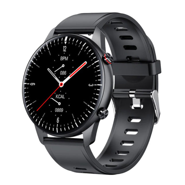 2021 Sport Smartwatch - Silicoon Bandje Fitness Activity Tracker Horloge Android - Zwart