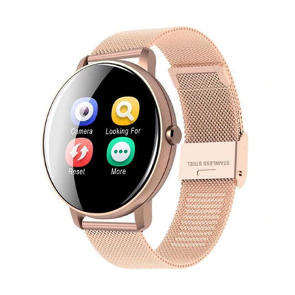 Q5 Plus Sports Smartwatch Fitness Sport Activity Tracker Smartphone Horloge iOS Android iPhone Samsung Huawei Rose Gold Metaal