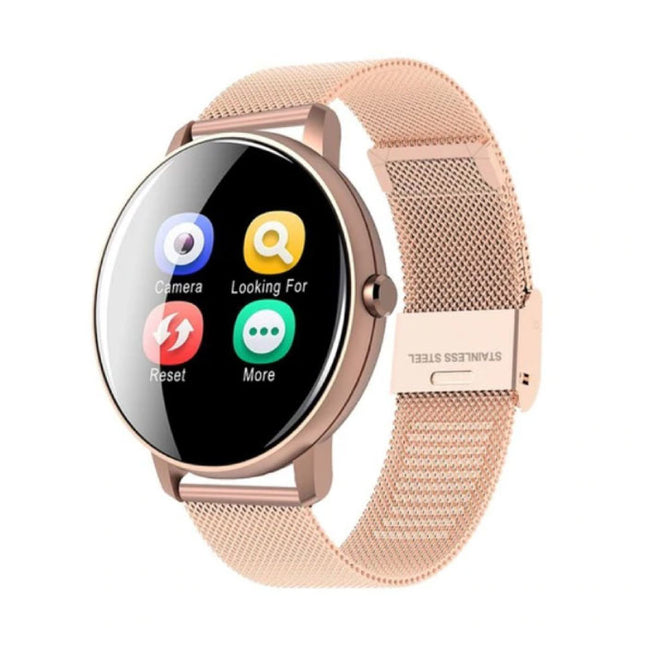 Q5 Plus Sports Smartwatch Fitness Sport Activity Tracker Smartphone Horloge iOS Android iPhone Samsung Huawei Rose Gold Metaal