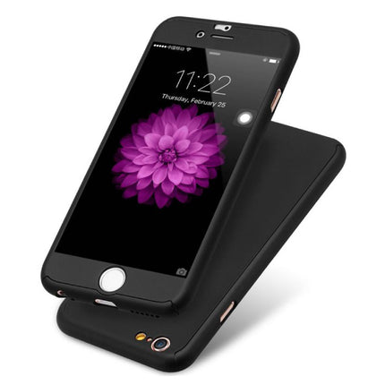 iPhone 6 Plus Full Body 360°  Full Cover Hoesje + Screenprotector Zwart