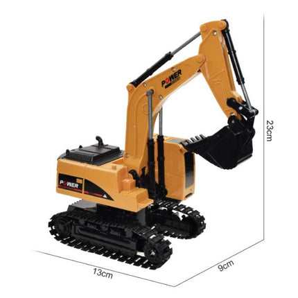 Graafmachine Kraan met Afstandsbediening - Bestuurbaar Speelgoed Machine op 1:32 Schaal