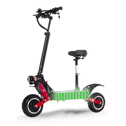 T85 Elektrische Off-Road Smart E Step Scooter met Zitje - 5600W - 32Ah Batterij - 10 inch Wielen