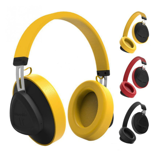 TM Draadloze Koptelefoon Bluetooth Wireless Headphones Stereo Gaming Geel