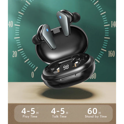 Draadloze Oortjes - TWS Oordopjes Bluetooth 5.0  Wireless Ear Buds Earphones Oortelefoon Zwart