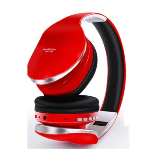P18 Bluetooth Koptelefoon met Opbergtasje - Opvouwbaar Headset DJ Headphones Rood