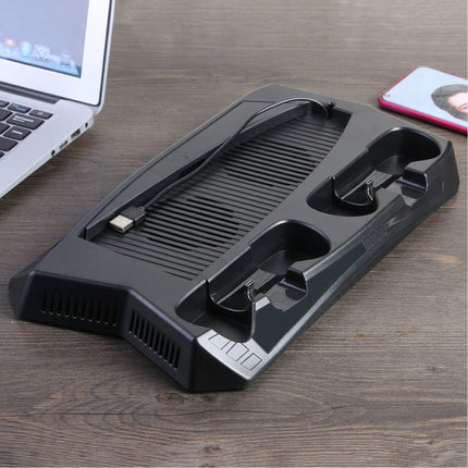Multifunctionele Dual Ventilator Cooling Stand Mount en Oplaadstation voor PlayStation 5 - PS5 - Koeling Standaard Cooler Zwart