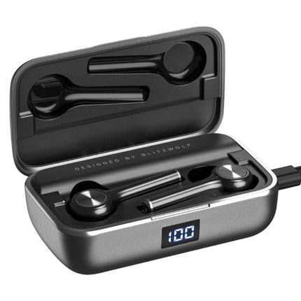 BW-FYE6 Draadloze Oordopjes - TWS Sport Oortjes True Touch Control Oordopjes Bluetooth 5.0 Wireless Buds Earphones Oortelefoon Zwart