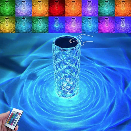 RGB Sfeerlamp met Afstandsbediening - Bluetooth Tafellamp Nachtlamp 16 Kleuren
