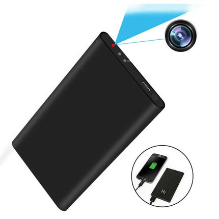 Power Bank Mini Security Camera 5000mAh - HD Camcorder Motion Detection Zwart