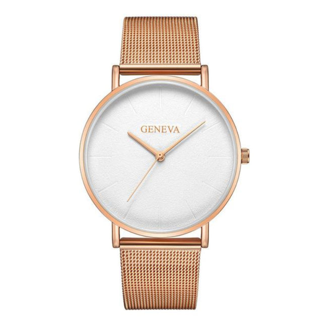 Luxe Dames Horloge - Anoloog Uurwerk Mesh Bandje voor Vrouwen
