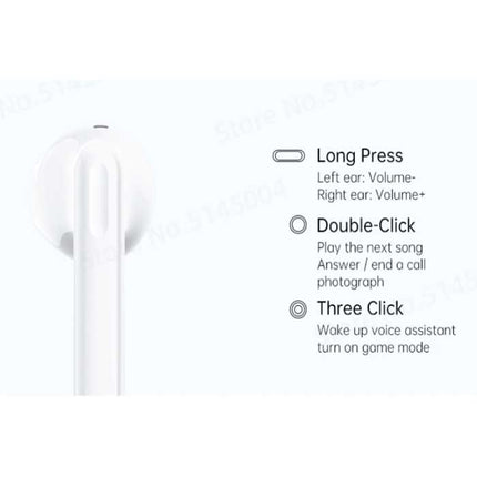 Enco Air 2 Draadloze Oortjes - Touch Control Oordopjes TWS Bluetooth 5.2 Oortelefoon Wit