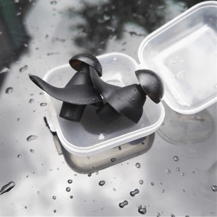 Siliconen Oorplugs voor Zwemmen en Duiken - Waterdichte Oordopjes Earplugs Zwart