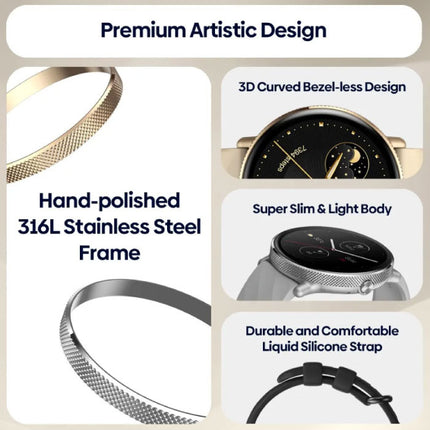 GTR 3 Pro Smartwatch - Smartband Sport Activity Tracker Horloge iOS Android - Zilver