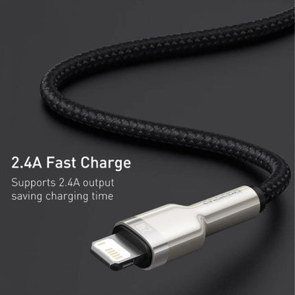 USB Oplaadkabel voor iPhone Lightning - 2 Meter - Gevlochten Nylon - Tangle Resistant Oplader Data Kabel Wit