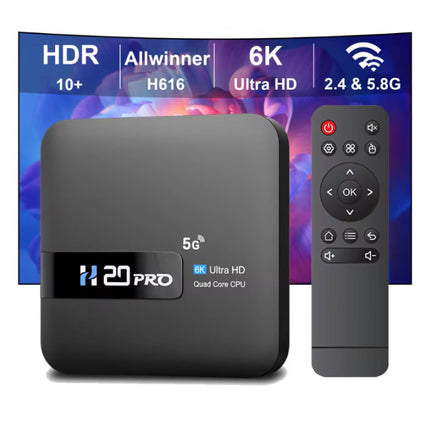H20 Pro TV Box - Android Kodi Home Mediaspeler - 2GB RAM - 16GB Opslagruimte