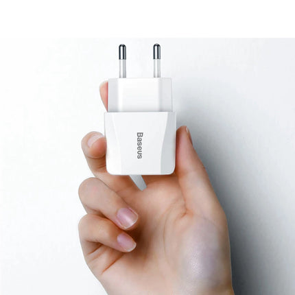 Dual 2x Port USB Stekkerlader - 2.1A Muur Oplader Wallcharger AC Thuislader Adapter