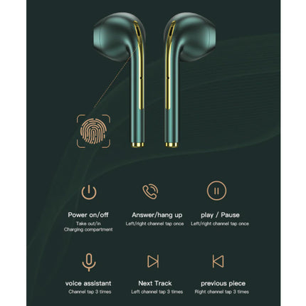 J18 Draadloze Oortjes - True Touch Control TWS Oordopjes Bluetooth 5.0  Wireless Ear Buds Earphones Oortelefoon Wit
