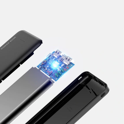 Externe 10.000mAh Powerbank Noodaccu Batterij Oplader Charger Zwart