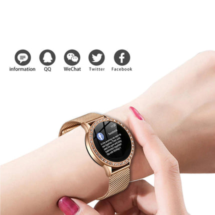 Fashion Sports Smartwatch Fitness Sport Activity Tracker Smartphone Horloge iOS Android - Goud