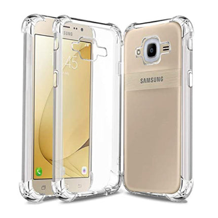 Samsung Galaxy J2 Transparant Bumper Hoesje - Clear Case Cover Silicone TPU Anti-Shock