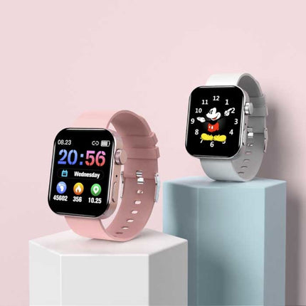 Smartwatch Smartband Smartphone Fitness Sport Activity Tracker Horloge IP67 iOS iPhone Android Siliconen Bandje Roze