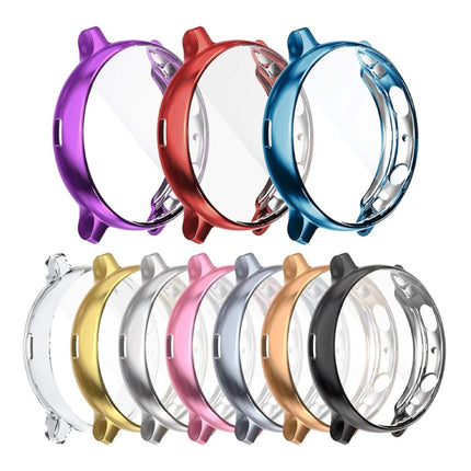 Full Cover voor Samsung Galaxy Watch Active 2 (44mm) - Hoesje en Screen Protector - TPU Hard Case Grijs