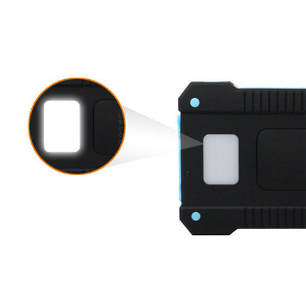  Solar Charger 30.000mAh Externe Powerbank Zonnepaneel Noodaccu Batterij Oplader Zon Oranje