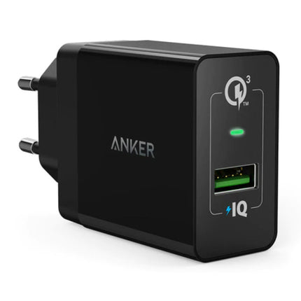 Stekkerlader - PowerIQ / Quick Charge 3.0 Wallcharger AC Thuislader Muur Oplader Adapter Zwart