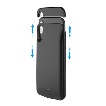 iPhone XR 5000mAh Slim Powercase Powerbank Oplader Batterij Cover Case Hoesje  Zwart