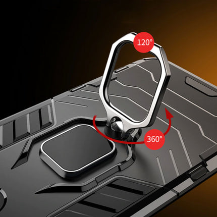 Xiaomi Redmi Note 9S Hoesje  - Magnetisch Shockproof Case Cover Cas TPU Rood + Kickstand