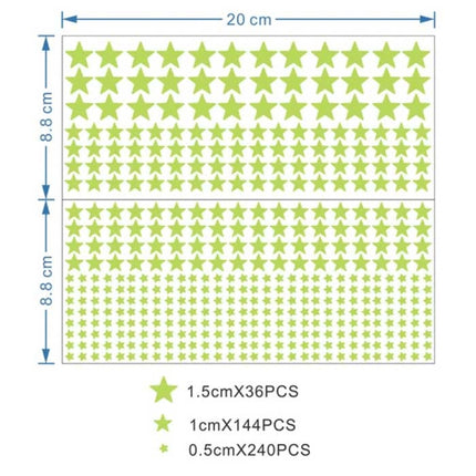Glow in the Dark Sterren - 420 Stuks - Lichtgevende Muurstickers Decoratie