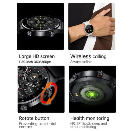 Smartwatch met Hartmonitor en Zuurstofmeter - Sport Health Tracker Horloge - Metaal Bandje - Zilver