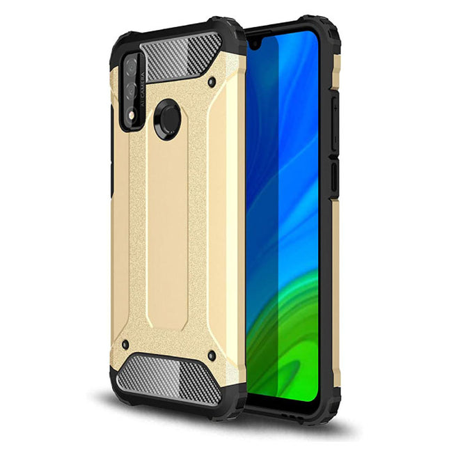 Huawei Mate 30 Pro Armor Case - Silicone TPU Hoesje Cover Cas Goud
