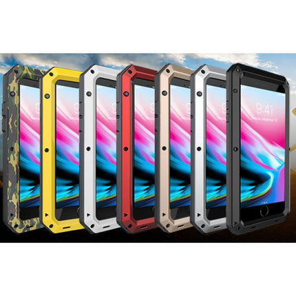 iPhone 12 Mini 360°  Full Body Case Tank Hoesje + Screenprotector - Shockproof Cover Rood