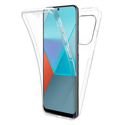 360° Hoesje voor Xiaomi Poco X6 - Transparant TPU Full Body Silicone Case + PET Screenprotector