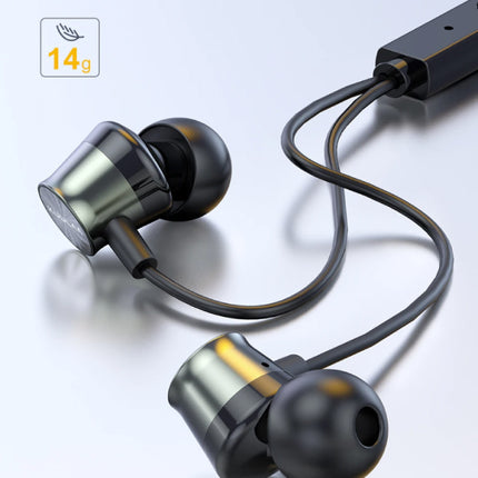 Oortjes met Microfoon en One Button Control - 3.5mm AUX Oordopjes Wired Earphones Oortelefoon Groen