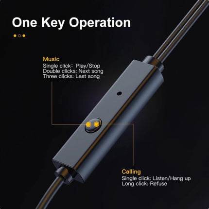 Oortjes met Microfoon en One Button Control - 3.5mm AUX Oordopjes Wired Earphones Oortelefoon Groen