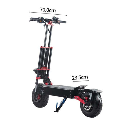 X5 Elektrische Step - Vouwbaar / Krachtig / Hoge Snelheid - Off-Road Smart E Scooter - 2800W - 85 km/u - 13 inch Wielen - Zwart