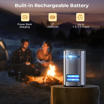 P70 Projector - 380 ANSI Lumen - Android Beamer Home Media Speler Zwart