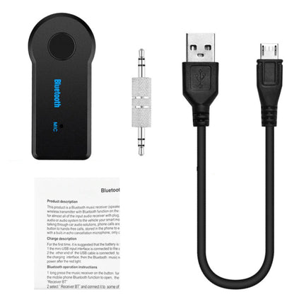 Bluetooth 5.0 Ontvanger Transmitter AUX Jack 3.5mm - Draadloze Adapter Audio Receiver Streamen Handsfree Bellen + Microfoon