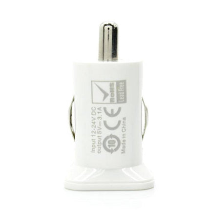 USAMS Dual Autolader/Carcharger 5V - 3.1A Wit