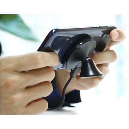 Qi Draadloze Autolader 10W - Dashboard Standaard Oplader Universeel Wireless Car Stand Opladen Pad Zwart