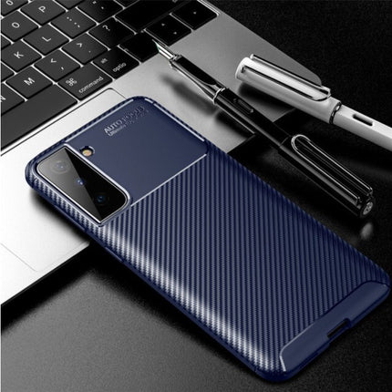 Samsung Galaxy S21 Plus Hoesje - Shockproof Case Siliconen Rubber Cover Blauw