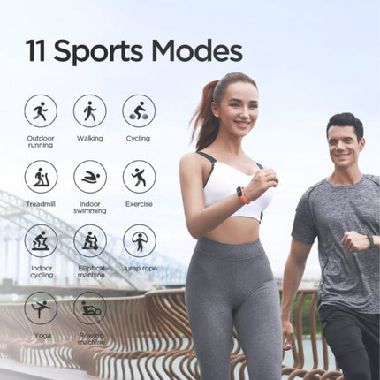 Band 5 Smartwatch -  Fitness Sport Activity Tracker Silica Gel Horloge Band iOS Android Zwart