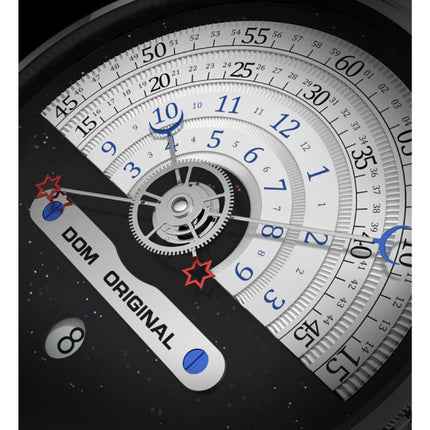 Night and Day Horloge - Anoloog Luxe Uurwerk voor Mannen en Vrouwen - Zwart